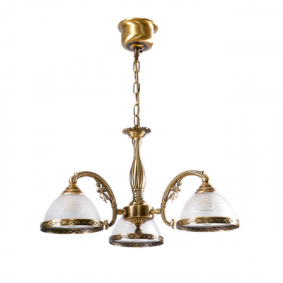 Stylowy żyrandol na trzy żarówki Angel MW-LIGHT Classic mosiądz 295010903