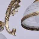 Stylowy żyrandol na trzy żarówki Angel MW-LIGHT Classic mosiądz 295010903