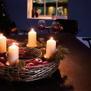 Świecznik adwentowy na cztery świece Tahoma Philippi złoty P122015