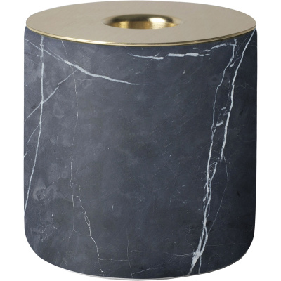 Świecznik Chunk Menu czarny marmur 5615059