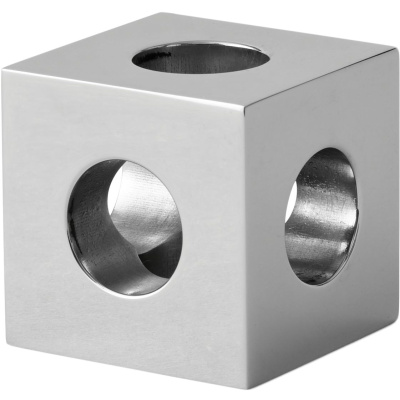 Świecznik Cube Menu polerowana stal nierdzewna 4762039