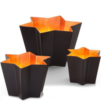 Świecznik na tealight Stella miedziany Philippi średni P122007