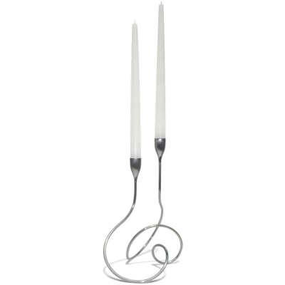 Świecznik podwójny Satin LOOP Black Blum LP002