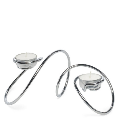 Świecznik podwójny T LOOP Black Blum TL001