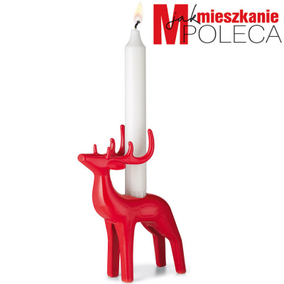 Świecznik Renifer Rudi Philippi czerwony P133005OFF