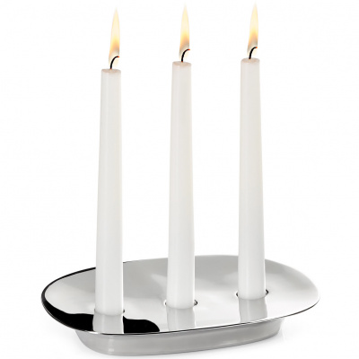 Świecznik stalowy na trzy świece Voila Philippi P202012