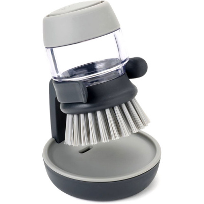 Szczotka do mycia naczyń z zasobnikiem Palm Scrub Joseph Joseph szara 85005