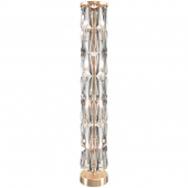 Szklana lampa stojąca Puntes Maytoni złota MOD043FL-08G