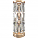 Szklana lampa stołowa Puntes Maytoni złota MOD043TL-02G