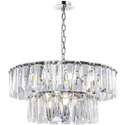 Szklana lampa wisząca 68 cm Puntes Maytoni MOD043PL-12CH