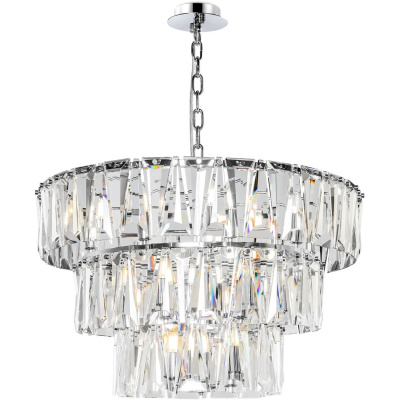 Szklana lampa wisząca 77 cm Puntes Maytoni MOD043PL-18CH