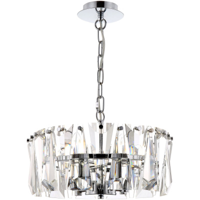 Szklana lampa wisząca, okrągła Puntes Maytoni MOD043PL-04CH