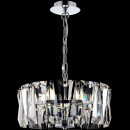 Szklana lampa wisząca, okrągła Puntes Maytoni MOD043PL-04CH