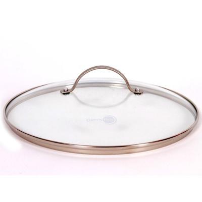 Szklana pokrywka ze stalową rączką 24cm CW0002485