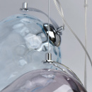 Szklane lampki wiszące na stalowych linkach kolorowe RegenBogen Megapolis 606011009