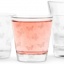 Szklanki Butterfly z białym nadrukiem Sagaform 200 ml, 4 sztuki SF-5017846