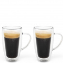 Szklanki izolowane z uchem do herbaty, kawy latte Bredemeijer 165014