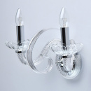 Szklany, podwójny kinkiet ścienny Ella MW-LIGHT Elegance 483023702