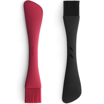 Szpatułka z pędzlem Duo Tools Lekue różowa 0200420R08