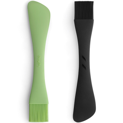 Szpatułka z pędzlem Duo Tools Lekue zielona 0200420V05