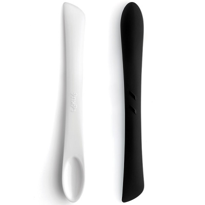 Szpatułka z wąską łyżką Duo Tools Lekue biała 0200400B01