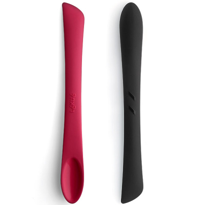 Szpatułka z wąską łyżką Duo Tools Lekue różowa 0200400R08