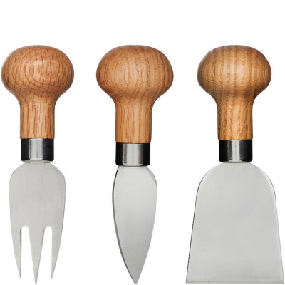 Sztućce do różnych serów z dębową rączką Sagaform Oak SF-5017198