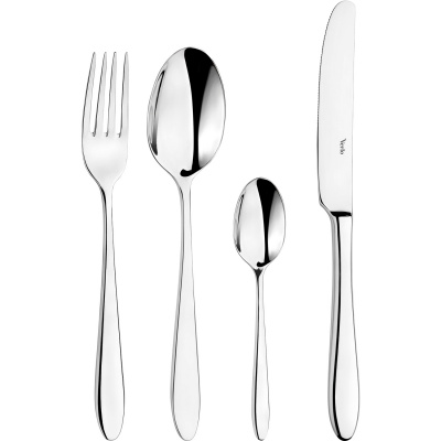 Sztućce polerowane, gładkie Tres Verlo 24 sztuki V-4000-ZESTAW