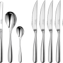 Sztućce stalowe Stanton Robert Welch 24 sztuk + noże do steków GRATIS STABR1099V/30