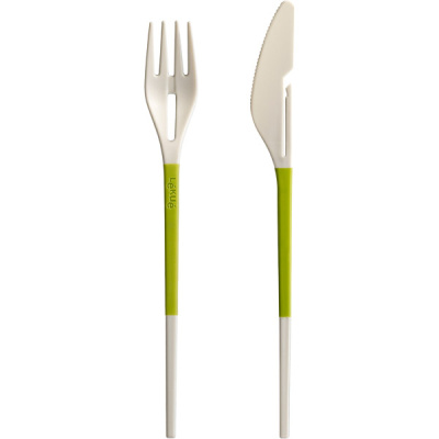 Sztućce Twin One Lekue zielone 2900100V10U008