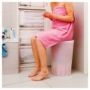 Taboret i kosz na pranie w jednym Basic Authentics półprzeźroczysty 1088928off