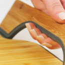 Taca bambusowa z silikonem FreeForm czerwona FF-PPBS1700RED