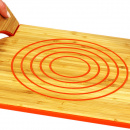 Taca do serwowania gorących potraw bambusowo-silikonowa FreeForm pomarańczowa FF-PRBS1701ORG