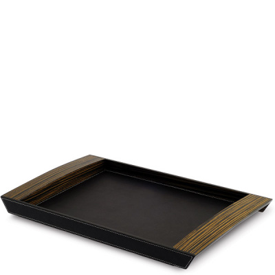 Taca duża do serwowania PIAZZA Legnoart czarna TR-4