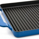 Taca grillowa żeliwna emaliowana Chasseur błękitna 3360-12