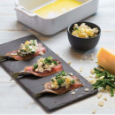 Taca porcelanowa do serwowania 25x12 cm, imitacja łupka Basalt Revol RV-640595-6