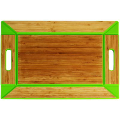 Taca rozkładana bambusowo-silikonowa FreeForm zielona FF-FFBS1702GRN