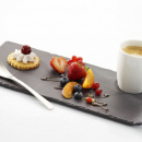 Talerz deserowy 25x12 cm, zagłębienie na kubek, imitacja łupka Basalt Revol RV-640692-6