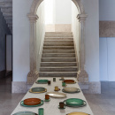 Talerz deserowy, płaski z rantem 21 cm Caractere Revol cynamonowy RV-652800-4