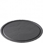 Talerz do steków 30 cm, porcelanowa imitacja czarnego łupka Basalt Revol RV-647911-2