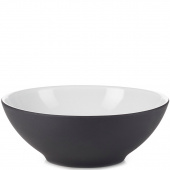 Talerz głęboki 19 cm Equinoxe Revol czarny, białe wnętrze RV-651441-6