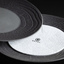 Talerz głęboki 24 cm, porcelanowy Arborescence Revol grafitowy RV-648289-6