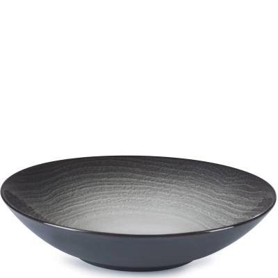 Talerz głęboki 24 cm, porcelanowy Revol Swell czarny piasek RV-653529-6