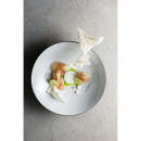 Talerz głęboki duży, 24 cm, 1 Litr Equinoxe Revol czarny, białe wnętrze RV-651442-6