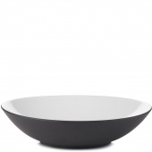 Talerz głęboki duży, 24 cm, 1 Litr Equinoxe Revol czarny, białe wnętrze RV-651442-6