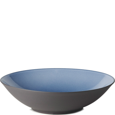 Talerz głęboki duży, 24 cm, 1 Litr Equinoxe Revol czarny, niebieskie wnętrze RV-649506-6