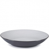 Talerz głęboki na owoce morza 27 cm, porcelanowy Revol Swell biały piasek RV-653534-4