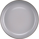 Talerz głęboki, porcelanowy, szary Time Verlo 23,5 cm V-80001-4