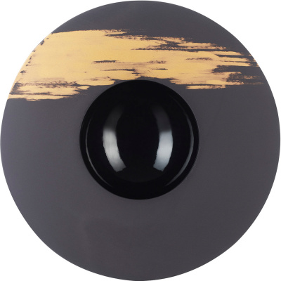 Talerz głęboki z szerokim rantem 30 cm Sphere Revol czarno-złoty RV-651567-4