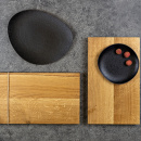 Talerz nieregularny kształt, porcelanowy, 39x31 cm, Zeli Verlo V-87002-4